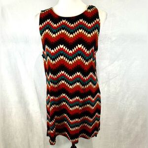 Jules & Leopold geo print tunic top size medium